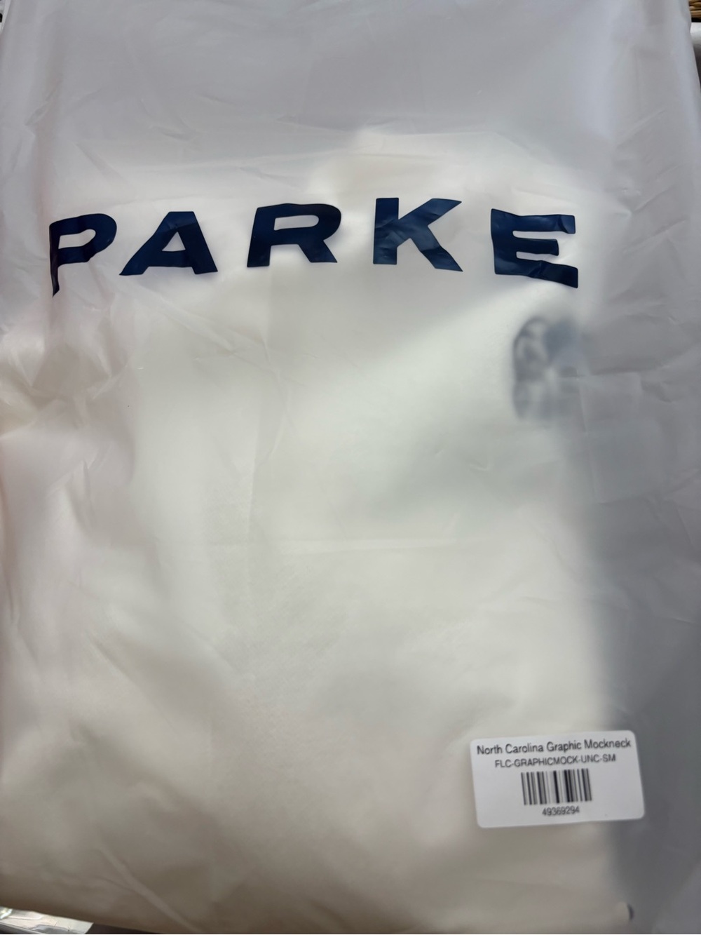 Parke/47 Collab UNC Cream Mock-Neck Women's Sweatshirt with Embroidered Motif - Picture 5 of 5